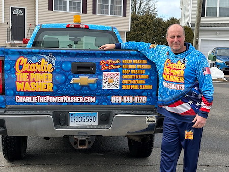 Charlie and his truck