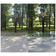 Basketball-Court-Cleaned-in-Cheshire-Connecticut 3