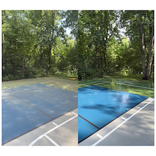 Basketball-Court-Cleaned-in-Cheshire-Connecticut 4