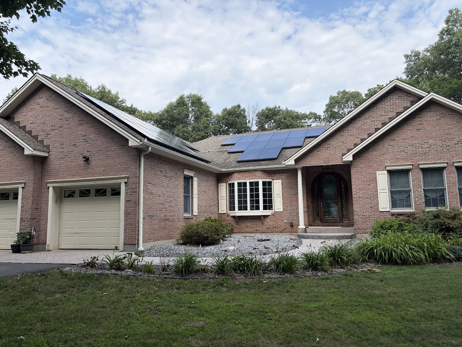 Quality pressure washing from the ground to the solar panels in Bristol, Ct
